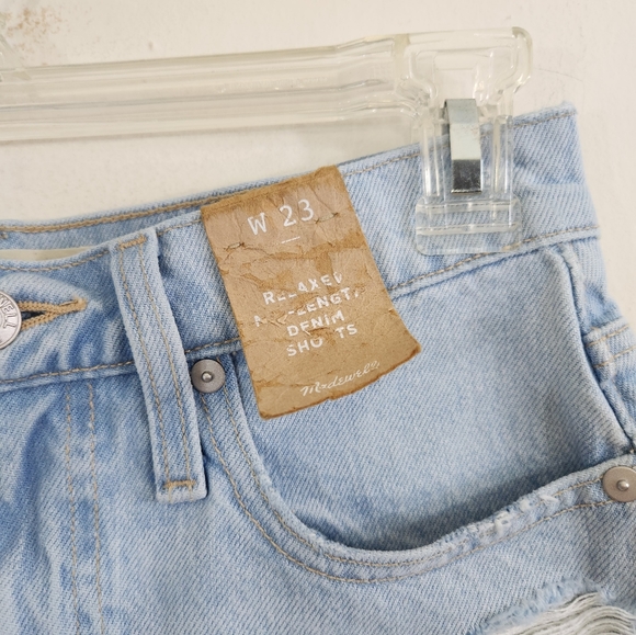 Madewell Relaxed mid Length denim shorts - Picture 4 of 6